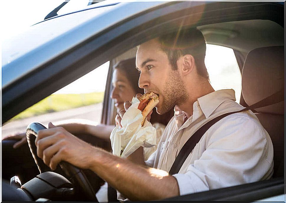 Eat while driving