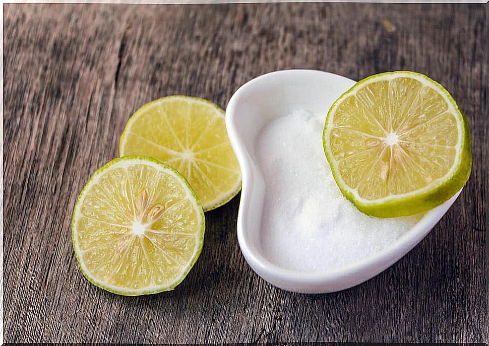 Salt and lemon for clothes stains.