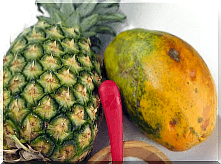 Pineapple and papaya
