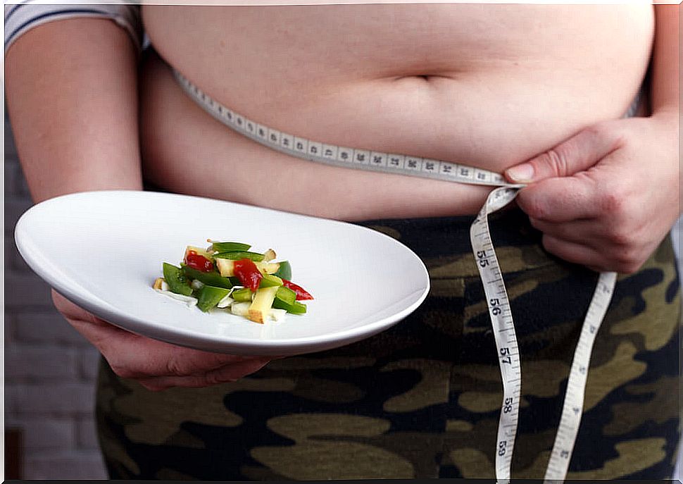 Woman who gets fat even if she eats little